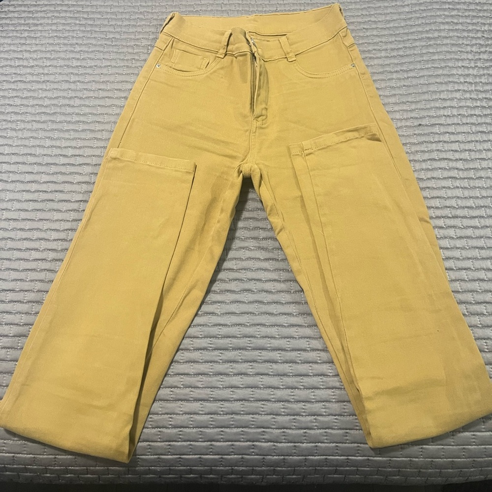 Mustard Khaki Skinny Jeans